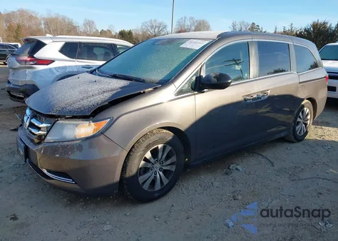 2014 Honda Odyssey Ex-L z USA, uszkodzony, nr VIN 5FNRL5H6XEB028899